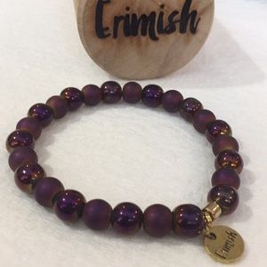 Erimish purple stretch bracelet NEW fall color